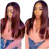Burgundy Tape in Hair Extensions 99J Wine Red Tape in Extensions 8"Inch 100 Gram Tape in Human Hair 40 Pcs Human Hair Extensions Seamless Skin Weft Hair Extensions view 2