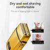 EKHOU Men's Shaver, Metal Housing Rechargeable Electric Shaver for Men Hair Beard Electric Razor Bald Head Shaving Machine Professional (Color : with Box) view 2