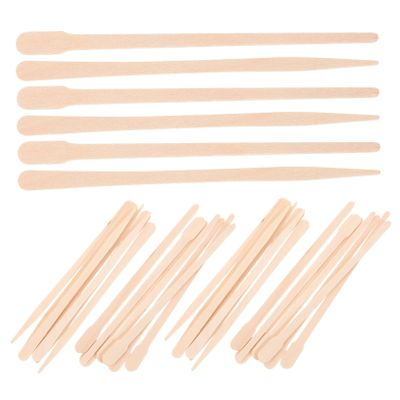 FRCOLOR 200pcs Wooden Wax Sticks for Hair Removal Smooth Surface Applicators for Facial Waxing Compact and Easy to Use for Diy Waxing and Craft Projects