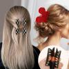 BENOSPACE Hair Clip, 3Pcs Mouse Head Acrylic Hair Claw Clips for Thin Medium Curly Hair, Non-slip Hair Catch Barrette, Strong Hold Jaw Clamp Women Fashion Hair Styling Accessories view 4
