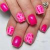 CEWEWP Red Short Press on Nails Valentine's Fake Nails Square Acrylic Nails Full Cover Glue on Nails Press ons Red Heart Designs False Nails LOVE Heart Nails Glossy Stick on Nails for Women 24 Pcs view 1