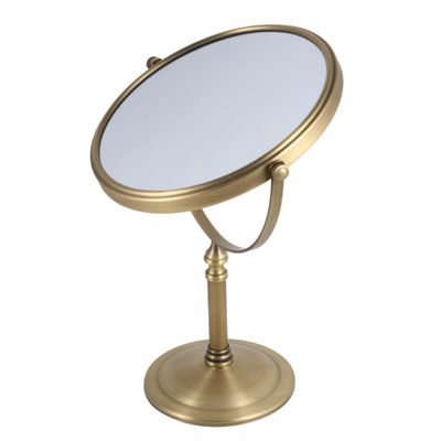 BAHELS 1pc Times Swivel Inch Double-Sided Countertop Hand Held Stand Desk Double Cosmetic Makeup Home Vanity Side Mirror Bathroom Bedroom Tabletop Magnification Table with for X (Picture 1 Size 4)