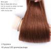 Kiss darling LASHES Tape in Hair Extensions Human Hair #33 Reddish Brown Straight Invisible Seamless Skin Weft Tape ins inch 40pcs Real Remy Human Hair Extensions 100g/pack 28inch view 4