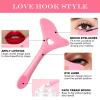 All In One Eyeliner Tool Kit,5Pcs Silicone Eyeliner Stencils Winged Tip Eyeliner Aid Reusable Eyeliner Guide Tool Eyeshadow Applicators Multifunction Eye Makeup Tool Kit view 2