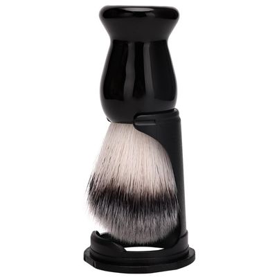 FOMIYES 1set Beard Shaving Brush Set Display Stand for Gentle Grooming Hair Salon Shave Brush for Men Black Large Bowl Shaving Accessory