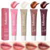 4 Color Glossy Lip Balm Butter Lip GlossMoisturizing Non Sticky High Shiny Finish Lip Glow Oil, Natural Plumping Lip Tint Lip Care & Repair Lip Mask for Soft & Smooth & Protect Dry Lip view 1