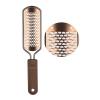 HANVEY Foot File, Professional Pedicure Stainless Steel Detachable Foot Scrubber, Callus Remover for feet, Foot Scraper Corns Callous Hard Skin Removers Pedicure Rasp for Wet and Dry Feet(Golden) view 1