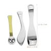 DOITOOL 3pcs Metal Makeup Spatula Eye Cream Massage Stick Facial Cream Spoon for Skincare Application for Masks and Serums Easy to Clean and Use view 4