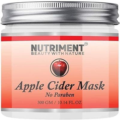 Apple Cider Mask for Hydrating Skin, Removing Oil and Improves Pores - Paraben Free 300 Gram - Suitable for All Skin Types