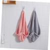 DOITOOL Simple Quick Drying Hair Towel Thick Coral Drying Cap for Fast Hair Absorption Lightweight and Portable for Travel and Home Use Grey view 4