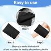 Tatuo 12 Pieces Korean Exfoliating Mitt Glove Italy Towel Body Skin Scrubber Exfoliating Scrubber for Remove Dead Skin Washcloth Korean(Large,Black) view 4