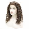 Shoulder Length Curly Wave Wigs for Women Fluffy Ombre Black Brown Synthetic Wig Fashion for Daily view 3