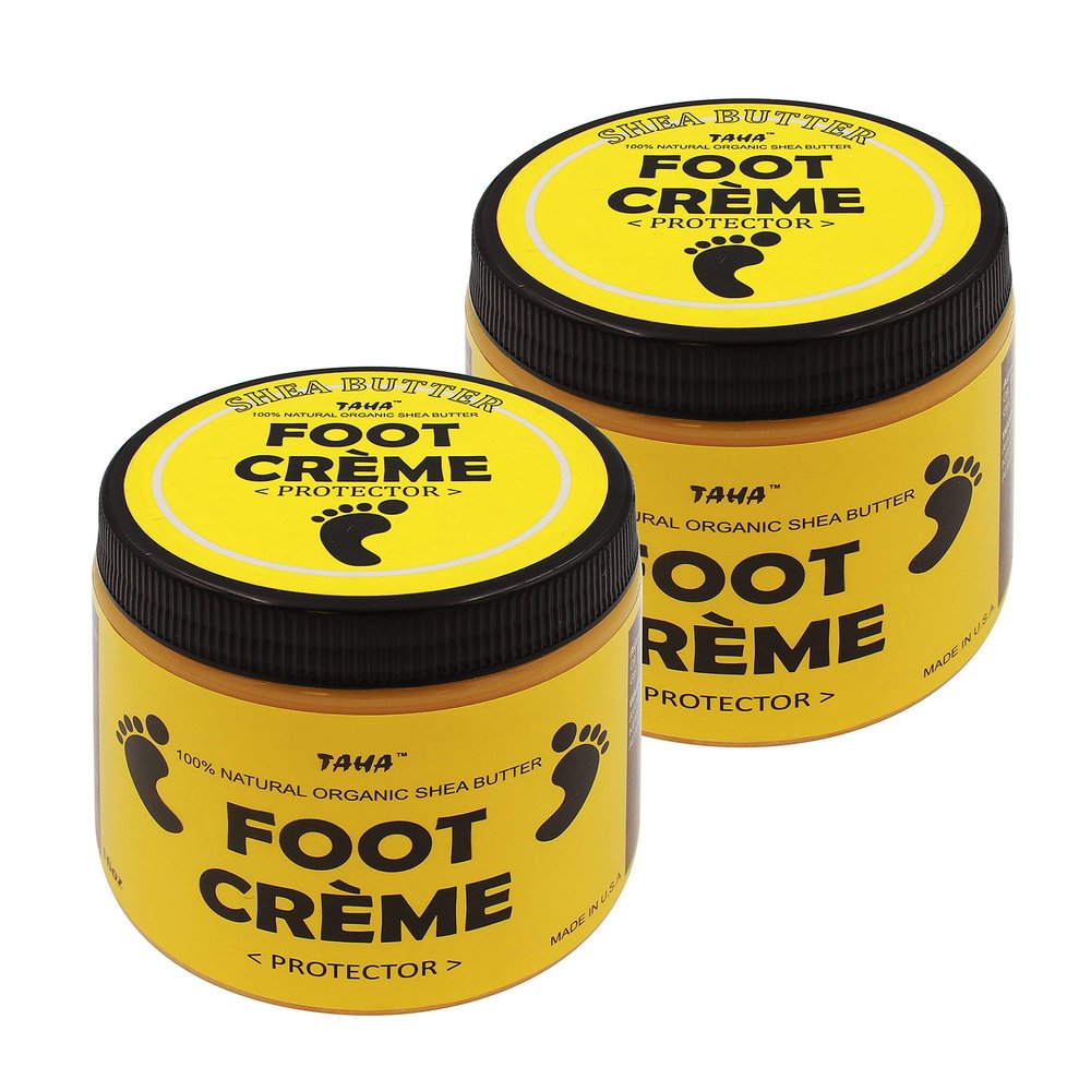 Taha Shea Butter Foot Crme, Soothing & Moisturizing, Cleansing & Protecting Strong Formula Specialized for Feet, 16 Oz (Pack of 2)