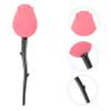 Angoily Rose Design Lidded Makeup Brush for Liquid Foundation Soft Bristles for Even Application Unique Beauty Tool for Makeup for Contouring and Decoration view 2