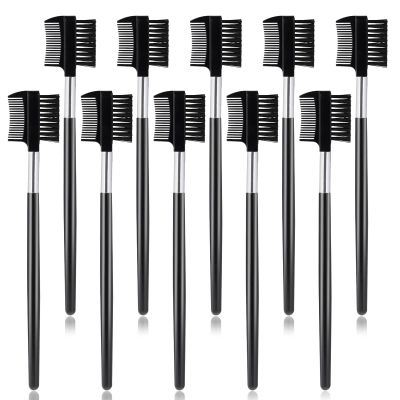 10Pcs Eyebrow Brush Comb, Eyelash Makeup Brush, Eye Brow Eyelash Brush Comb, Makeup Tool for Eyelashes Extension Lash Seperating Combs, Eye Makeup Brush