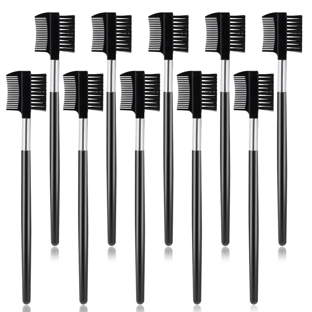 10Pcs Eyebrow Brush Comb, Eyelash Makeup Brush, Eye Brow Eyelash Brush Comb, Makeup Tool for Eyelashes Extension Lash Seperating Combs, Eye Makeup Brush