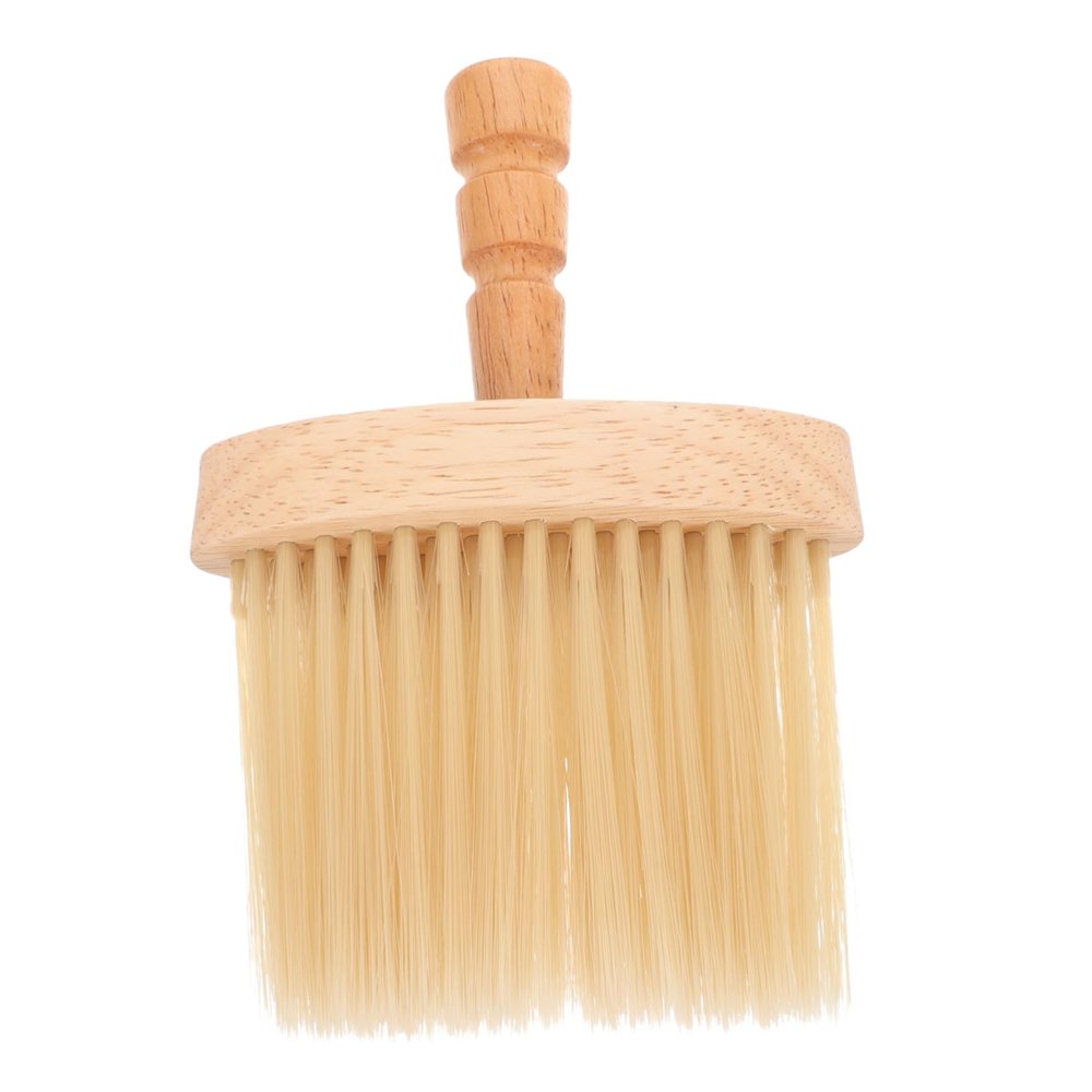 Angoily Neck Duster Barber Brush Wooden Handle Hair Cutting Cleaning Tool for Salons Gentle and Comfortable Design Essential Barber Supplies for Hair and Beard Grooming