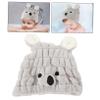 DOITOOL Absorbent Hair Drying Cap for Boy Girl Quick-Dry Cartoon Coral Fleece Hair Wrap with Ear Design Soft and Durable Towel Hat for Easy to Use for Fast Drying view 3