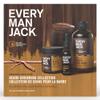 Every Man Jack Mens Sandalwood Beard Kit Holiday Gift Set, Face Wash, Beard Butter, Beard Oil & Comb view 1