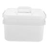 balacoo 1pc Multi Manicure Tool Storage Box Convenient Nail Art Supply Organizer Detachable Compartments for Home and Salon Use Material Scratch-resistant for Nail Art Supplies view 1