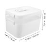 balacoo 1pc Multi Manicure Tool Storage Box Convenient Nail Art Supply Organizer Detachable Compartments for Home and Salon Use Material Scratch-resistant for Nail Art Supplies view 2