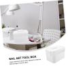 balacoo 1pc Multi Manicure Tool Storage Box Convenient Nail Art Supply Organizer Detachable Compartments for Home and Salon Use Material Scratch-resistant for Nail Art Supplies view 3