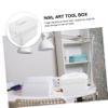 balacoo 1pc Multi Manicure Tool Storage Box Convenient Nail Art Supply Organizer Detachable Compartments for Home and Salon Use Material Scratch-resistant for Nail Art Supplies view 4