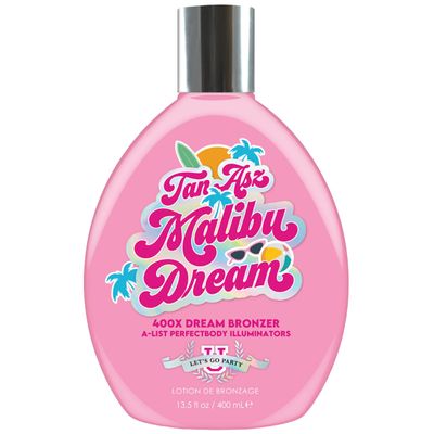 Malibu Dream 400X Dream Bronzer Tanning Lotion 13.5 oz  Ultra Dark Bronzing Formula with Skin Hydrating Extracts for Deep, Lasting Color and Silky Smooth Skin