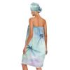 Bulletgxll Flying Dragonflies Women's Shower Wrap Towel Set of 3 Adjustable Spa Body Wrap Super Absorbent Bathrobe with Hair Towel & Headband view 2