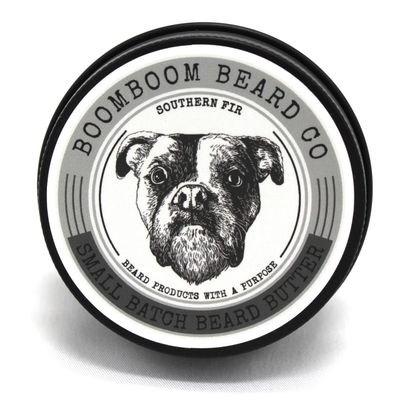 BoomBoom Beard Co Handcrafted Beard Butter - SOUTHERN FIR | Uniquely Formulated Whipped Med-hold Mango Butter - Non Greasy, Hydration for Soft Beard and skin Promoting Full Healthy Growth