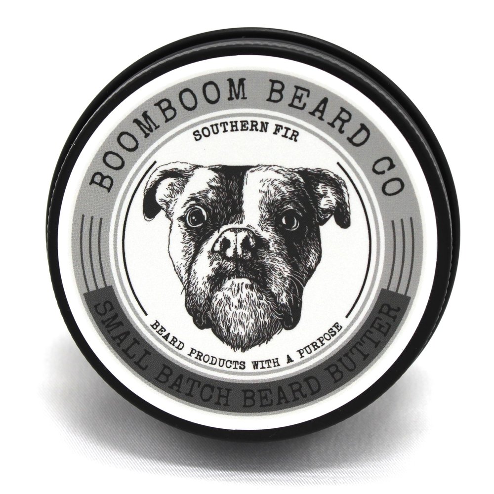 BoomBoom Beard Co Handcrafted Beard Butter - SOUTHERN FIR | Uniquely Formulated Whipped Med-hold Mango Butter - Non Greasy, Hydration for Soft Beard and skin Promoting Full Healthy Growth