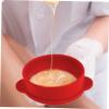 Balacoo 2 Pcs Silicone Melt Wax Bowl Wax Melting Holder Wax Heater Inner Pot Non- Stick Wax Pot Candle Vessels DIY Candle Wax Bowl Replace Tool Silicone, Redx2pcs view 2