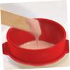 Balacoo 2 Pcs Silicone Melt Wax Bowl Wax Melting Holder Wax Heater Inner Pot Non- Stick Wax Pot Candle Vessels DIY Candle Wax Bowl Replace Tool Silicone, Redx2pcs view 4