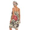 Bulletgxll Colourful Dragonflies Women's Shower Wrap Towel Set of 3 Adjustable Spa Body Wrap Super Absorbent Bathrobe with Hair Towel & Headband view 2
