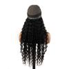 5x5 Deep Wave human Hair Wig Black Machine Made for Woman Natural for Hair Loss One Piece Wave (5x5 natural Deep Wave,14inch) view 3