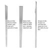 Professional 3pcs Steel Pedicure Knife Set, Stainless Steel Pedicure Blades and Callus and Cuticle Removal Kit, Home and Salon Pedicure Kit view 3