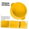 Balacoo 3 Pcs Silicone Melt Wax Bowl Silicone Inner Bowl Wax Warmer Bowl - Silicone Bowl Wax Heater Accessory Easy to Clean Silicone Tool, Yellowx3pcs view 3
