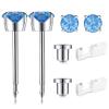 SugarTang Ear Piercing Kit, Disposable Ear Piercing Gun Kit, 316L Surgical Stainless Steel 4mm Prong Set Cubic Zirconia Stud, At Home Self Ear Piercer Kit with Birthstone Earrings Stud (Blue) view 1