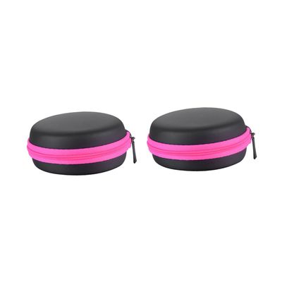 Beaupretty 2pcs Essential Oil Storage Bag Round Carry Case for Bottles Eva and Pu Organizer for Travel and Daily Use Empty No Bottles Included