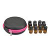 Beaupretty 2pcs Essential Oil Storage Bag Round Carry Case for Bottles Eva and Pu Organizer for Travel and Daily Use Empty No Bottles Included view 3