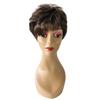 10" Ntural Fluffy Straight Bangs Synthetic A Wig Machine Made Short Curty Hair For Woman for Hair Loss 25cm/10inchToppers for White Hair (Dakr brown) view 2