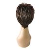 10" Ntural Fluffy Straight Bangs Synthetic A Wig Machine Made Short Curty Hair For Woman for Hair Loss 25cm/10inchToppers for White Hair (Dakr brown) view 4