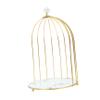 Angoily Bird Cage Shaped Desk Cosmetic Organizer Elegant Makeup Display Stand for Dressing Table Office Stylish Rack for Cosmetics Storage Unique Design view 1