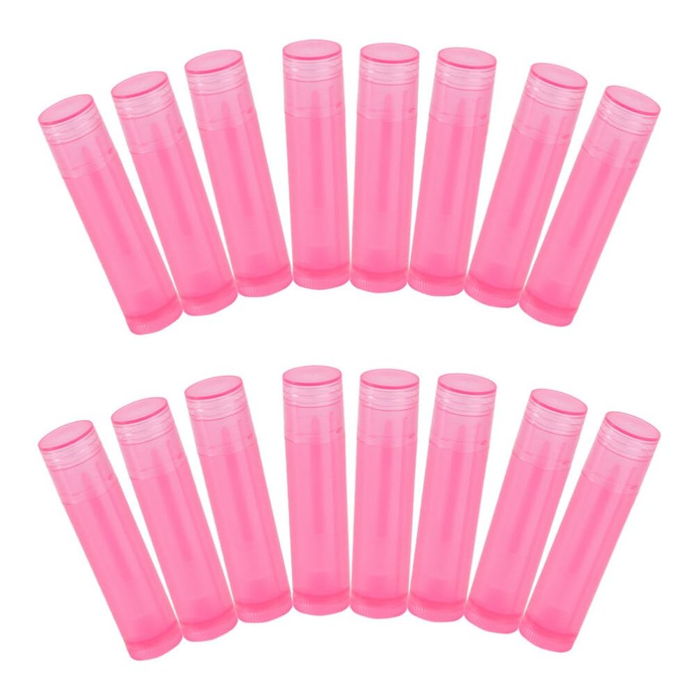 Angoily 24pcs Diy Lipstick Tube Lip Balm Container Empty Tubes Self-made Lipstick Supplies Plastic Sub Plastic Holder Empty Balm Sub