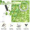 Laza 2 Jars St. Patricks Day Body Glitter Iridescent Chunky Sequins with Glitter Glue Women Eyeshadow Makeup Face Paint Festival Rave Outfits Hair Accessories Carnival Brat Party Costumes-Lime Summer view 2