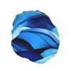 Abstract Blue Print Shower Cap, Shower Cap for Women Reusable, Waterproof Bath Cap,Quick Drying Bath Hair Cap view 2
