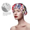 4th Of July Patriotic Truck Print Shower Cap, Shower Cap for Women Reusable, Waterproof Bath Cap,Quick Drying Bath Hair Cap view 4