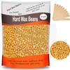 Hard Wax Beads for Hair Removal, Yovanpur Wax Beans for Brazilian Waxing, Waxing Beans for Sensitive Skin, Face Eyebrow Legs At Home Pearl Wax, 300g /bag with 10pcs Sticks(Gold) view 1