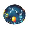 Abstract Science Chemistry Print Shower Cap, Shower Cap for Women Reusable, Waterproof Bath Cap,Quick Drying Bath Hair Cap view 1
