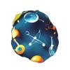 Abstract Science Chemistry Print Shower Cap, Shower Cap for Women Reusable, Waterproof Bath Cap,Quick Drying Bath Hair Cap view 2